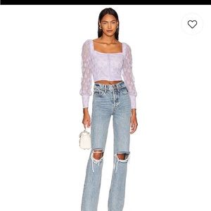 Steve Madden x BB Dakota Sheets to Streets Top Lavender Medium